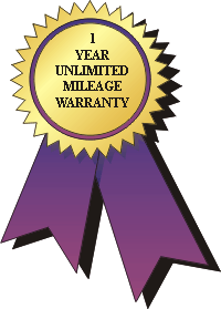 1 Year Unlimited Mileage Warranty.